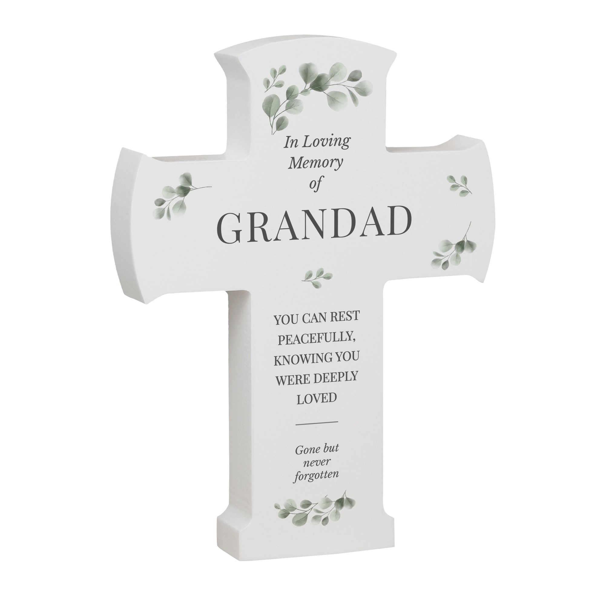 Personalised Memorial Cross Wooden Ornament - image 5