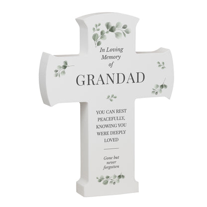 Personalised Memorial Cross Wooden Ornament - image 5