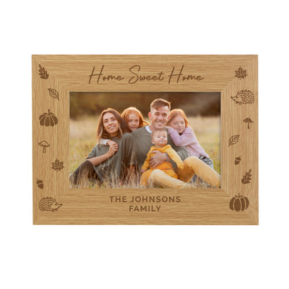 Personalised Autumn 6x4 Wooden Photo Frame – Seasonal Birthday Gift - image 4
