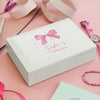 Personalised Bow Wooden Jewellery Box – Birthday Valentine's Gift for Her