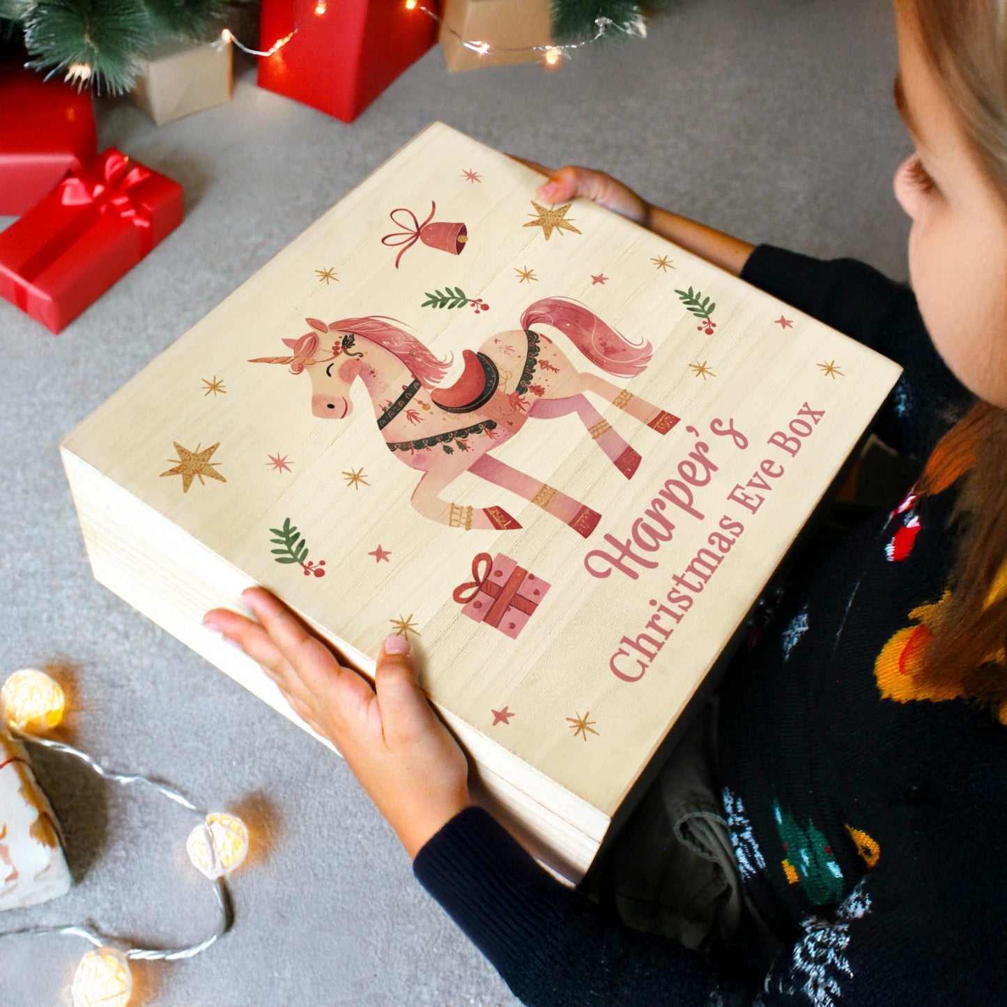 Personalised Unicorn Christmas Eve Box – Magical Children's Christmas Gift - image 3