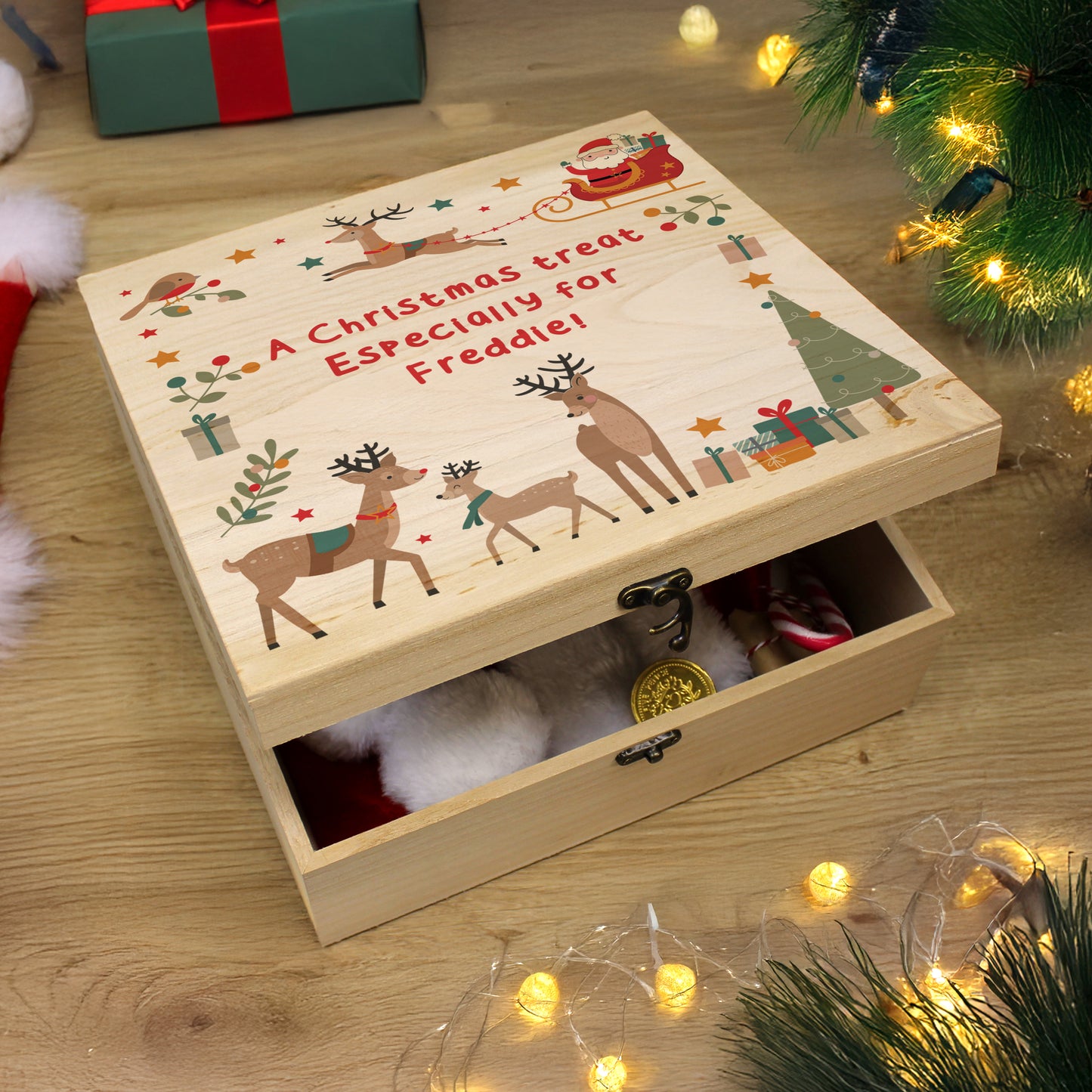Personalised Santa & Reindeer Christmas Eve Box – Magical Children's Christmas Gift - image 3
