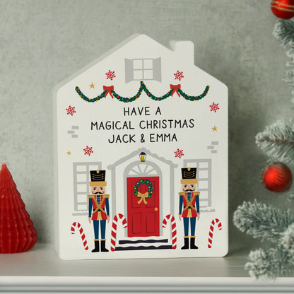 Personalised Nutcracker Christmas Wooden House Ornament – Christmas Keepsake - image 3