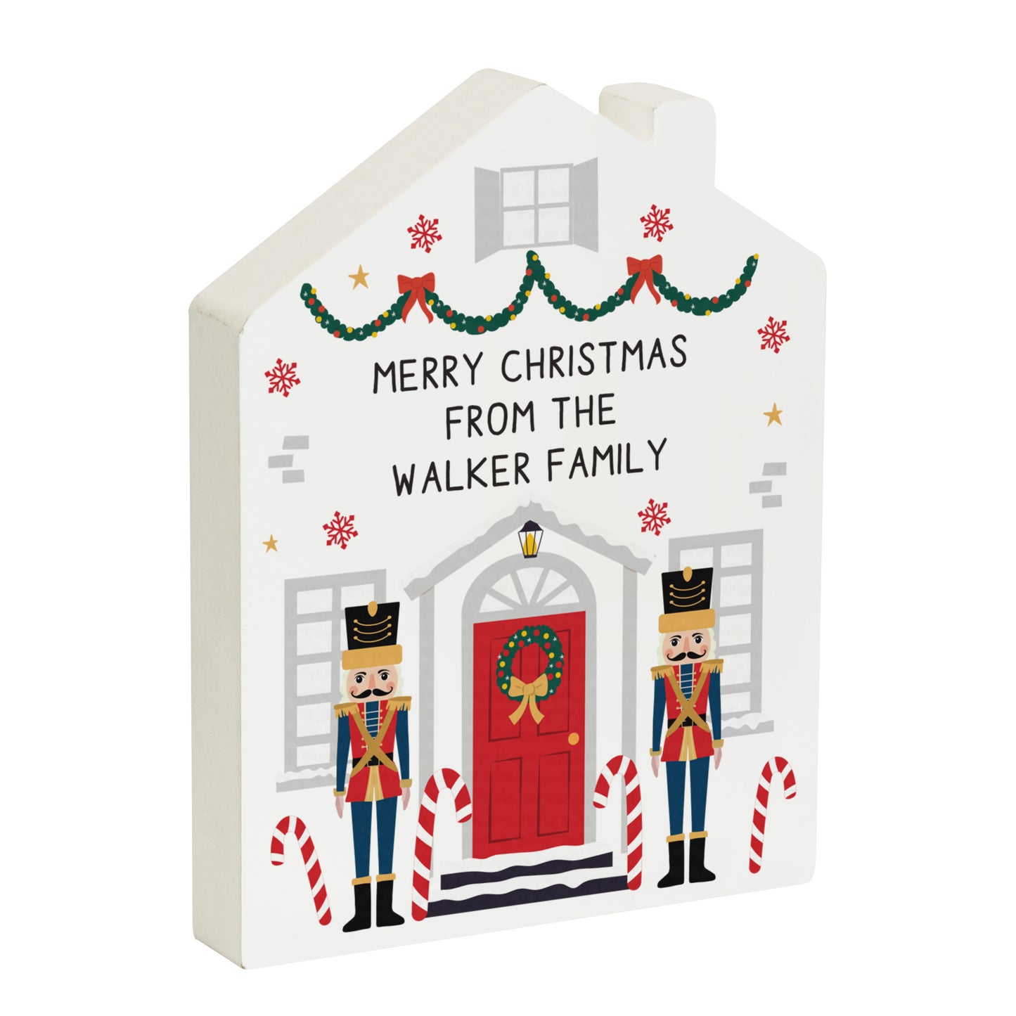 Personalised Nutcracker Christmas Wooden House Ornament – Christmas Keepsake - image 4