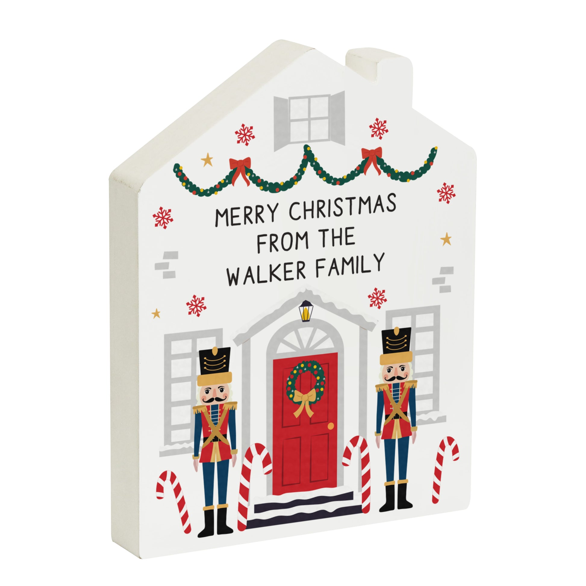 Personalised Nutcracker Christmas Wooden House Ornament – Christmas Keepsake - image 4