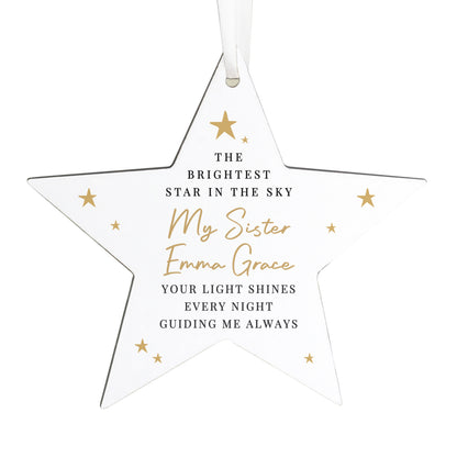 Personalised Christmas Memorial Star Ornament – Bereavement Memorial Gift - image 4