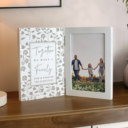 Personalised Family Wooden Hinged 6x4 Photo Frame – Birthday Christmas Gift - image 2