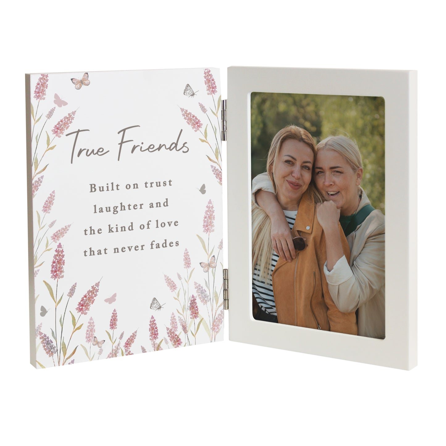 Personalised Floral Wooden Hinged 6x4 Photo Frame – Birthday Mother's Day Gift - image 5