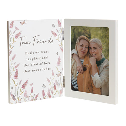 Personalised Floral Wooden Hinged 6x4 Photo Frame – Birthday Mother's Day Gift - image 5