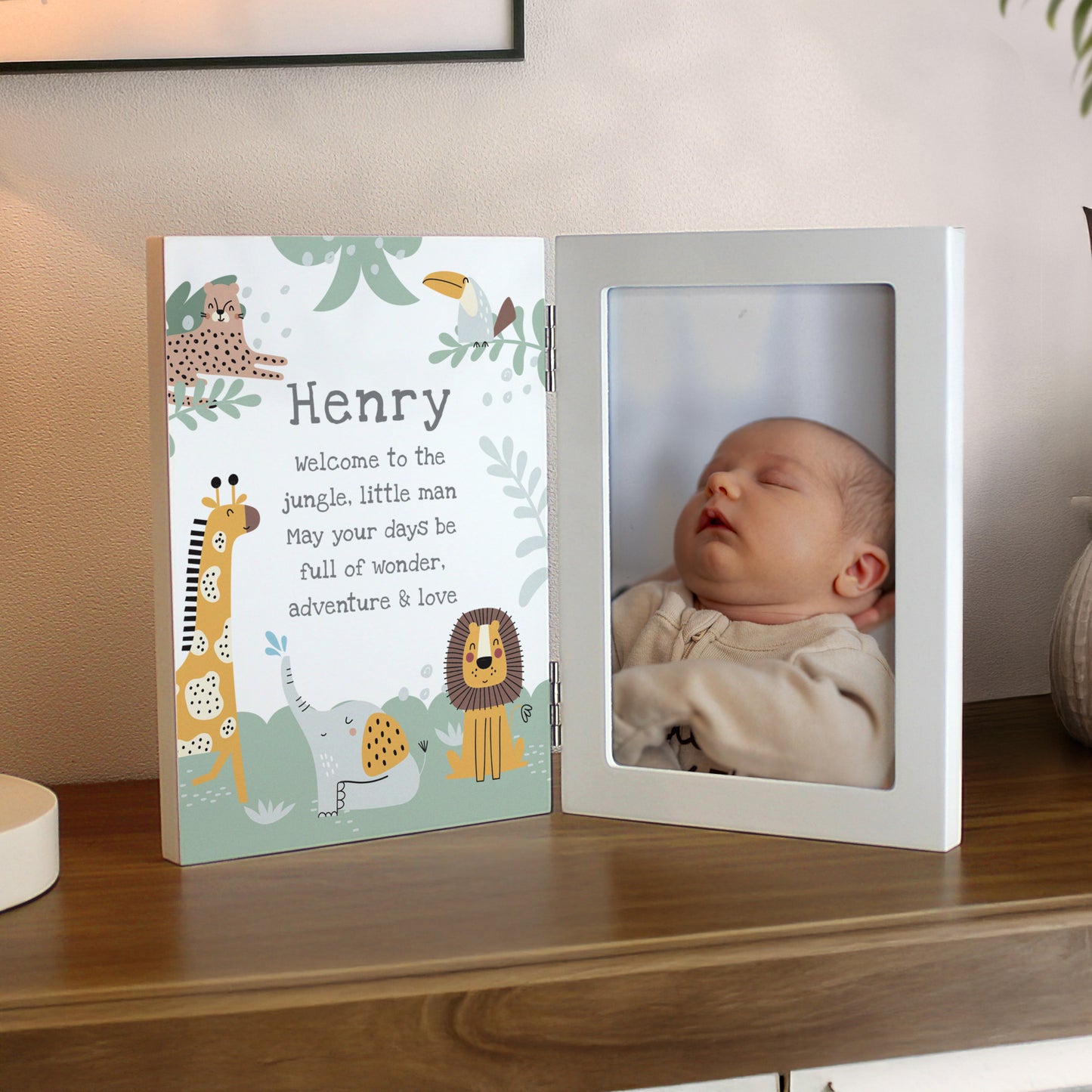 Personalised Animals Wooden Hinged 6x4 Photo Frame – Children's Birthday Gift - image 2