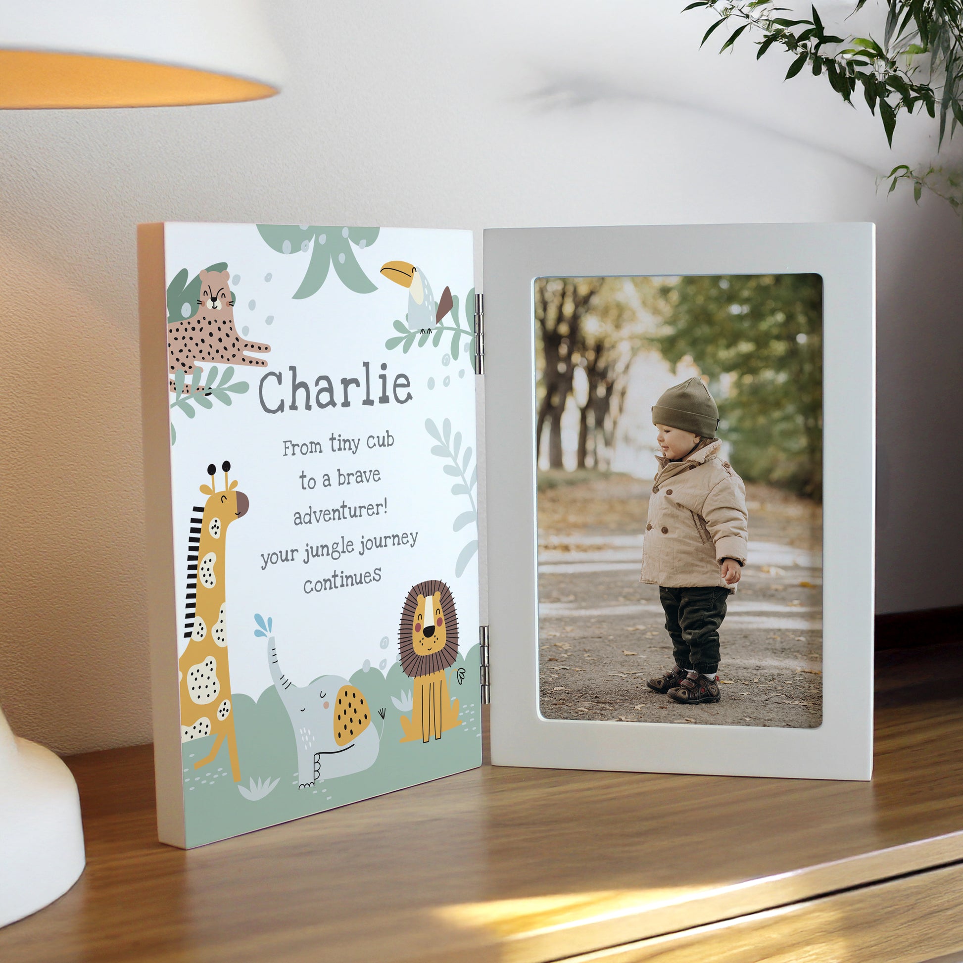 Personalised Animals Wooden Hinged 6x4 Photo Frame – Children's Birthday Gift - image 4
