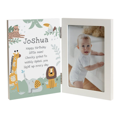 Personalised Animals Wooden Hinged 6x4 Photo Frame – Children's Birthday Gift - image 5