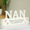 Personalised Butterfly Nan Wooden Ornament – Birthday Mother's Day Gift for Nan