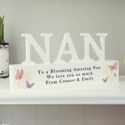 Personalised Butterfly Nan Wooden Ornament – Birthday Mother's Day Gift for Nan - image 2