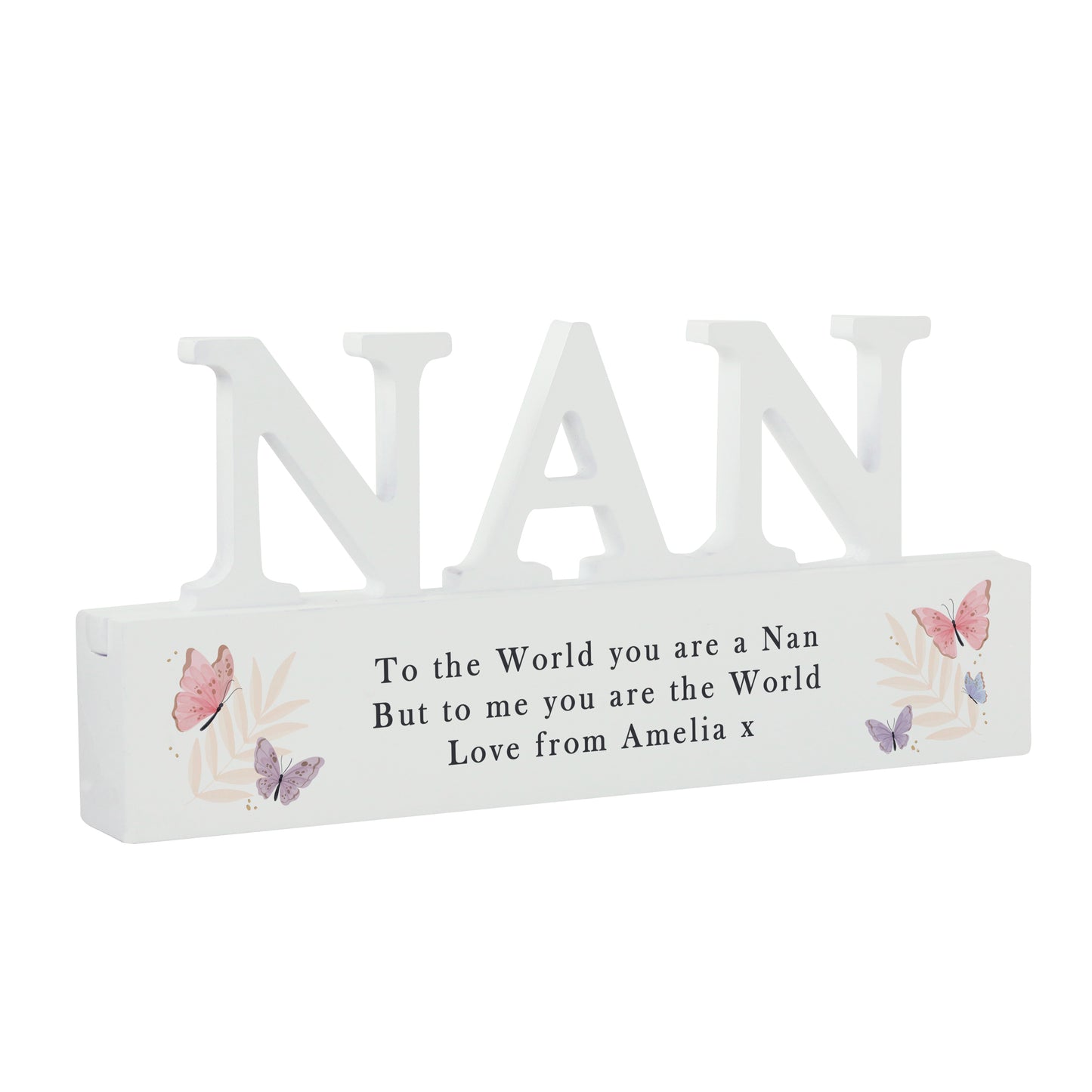 Personalised Butterfly Nan Wooden Ornament – Birthday Mother's Day Gift for Nan - image 4