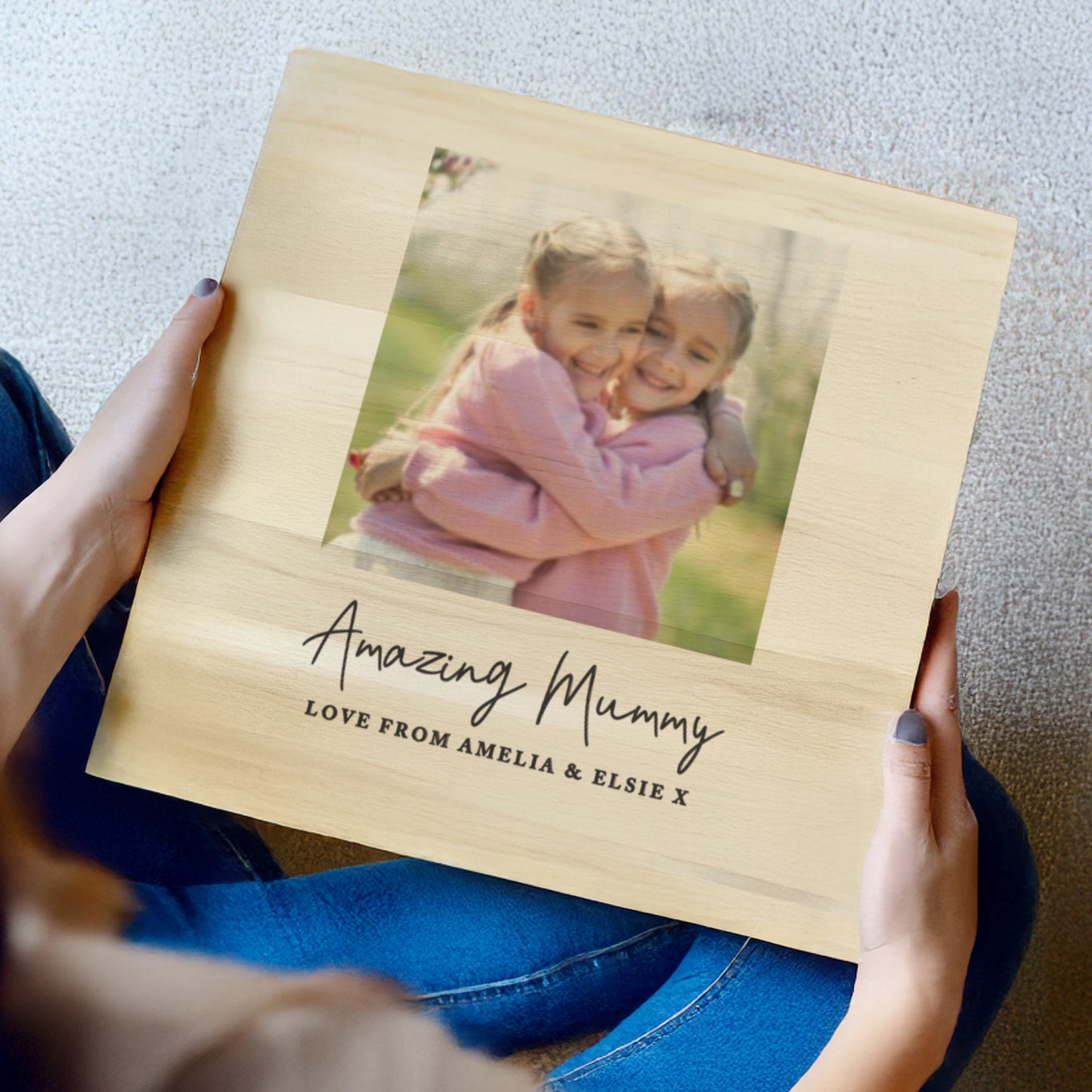 Personalised Photo Upload Wooden Keepsake Box – Birthday Anniversary Gift - image 4