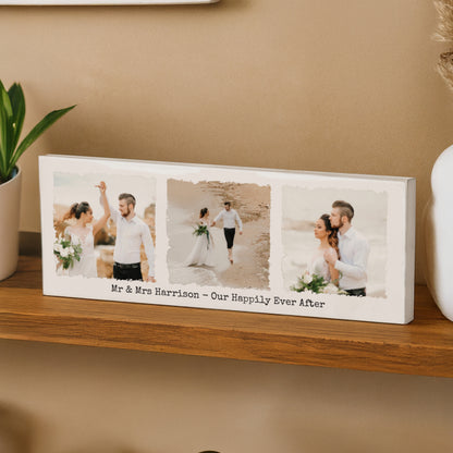 Personalised Photo Upload Mantel Block – Birthday Christmas Gift - image 2