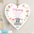 Personalised Me to You Flowery Hanging Heart Ornament – Tatty Teddy Gift