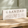 Personalised Grandad Wooden Ornament