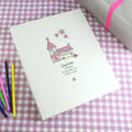 Personalised Whimsical Church Pink Traditional Photo Album from Heartfelt Gifts