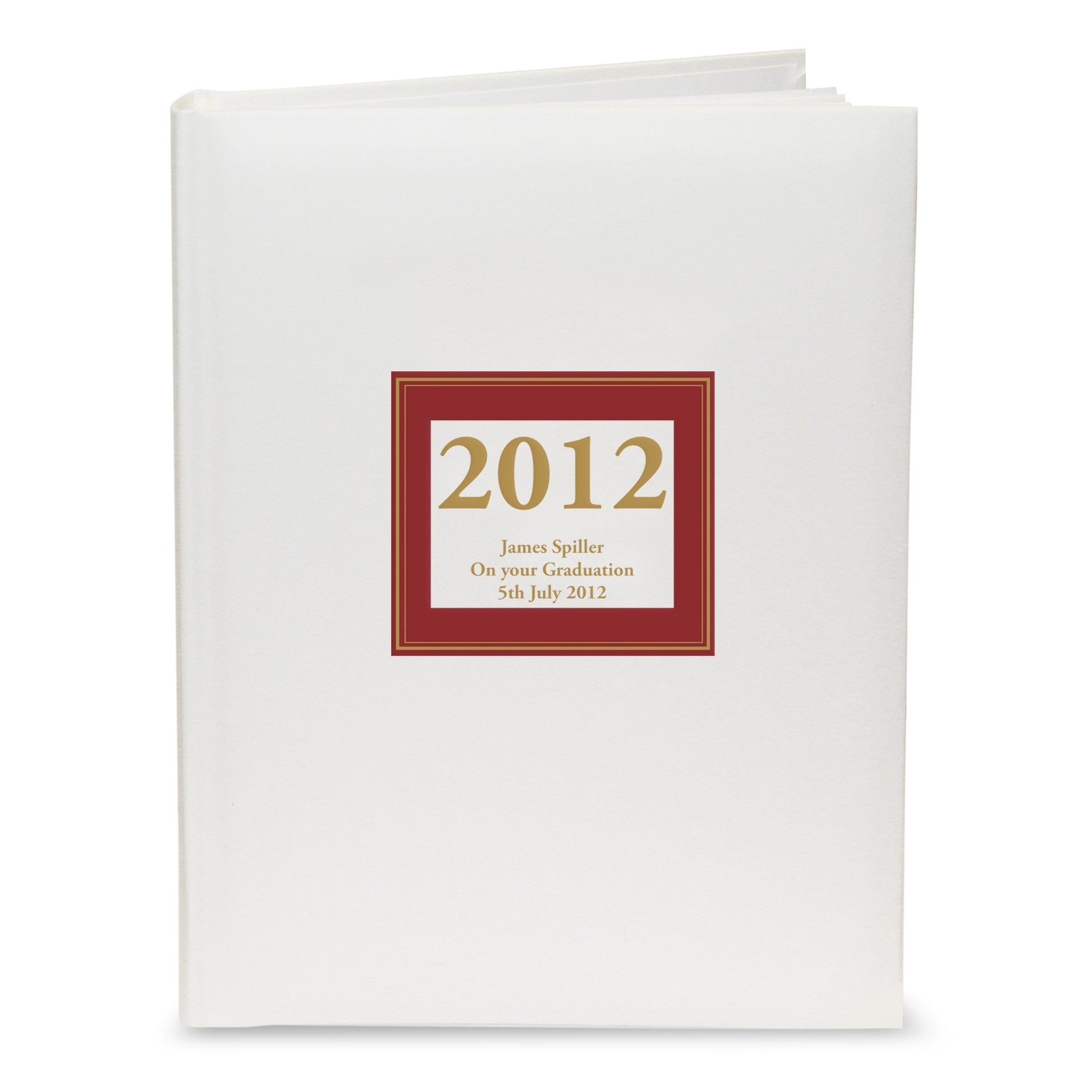 Personalised Red Square Traditional Photo Album - image 2