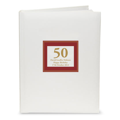Personalised Red Square Traditional Photo Album - image 3