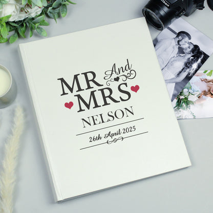 Personalised Mr & Mrs Traditional Photo Album from Heartfelt Gifts