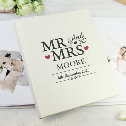 Personalised Mr & Mrs Traditional Photo Album - image 2