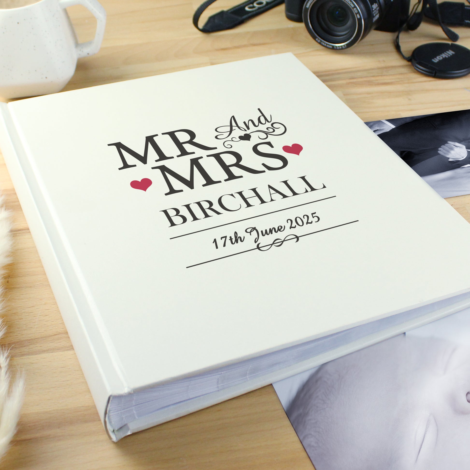 Personalised Mr & Mrs Traditional Photo Album - image 3
