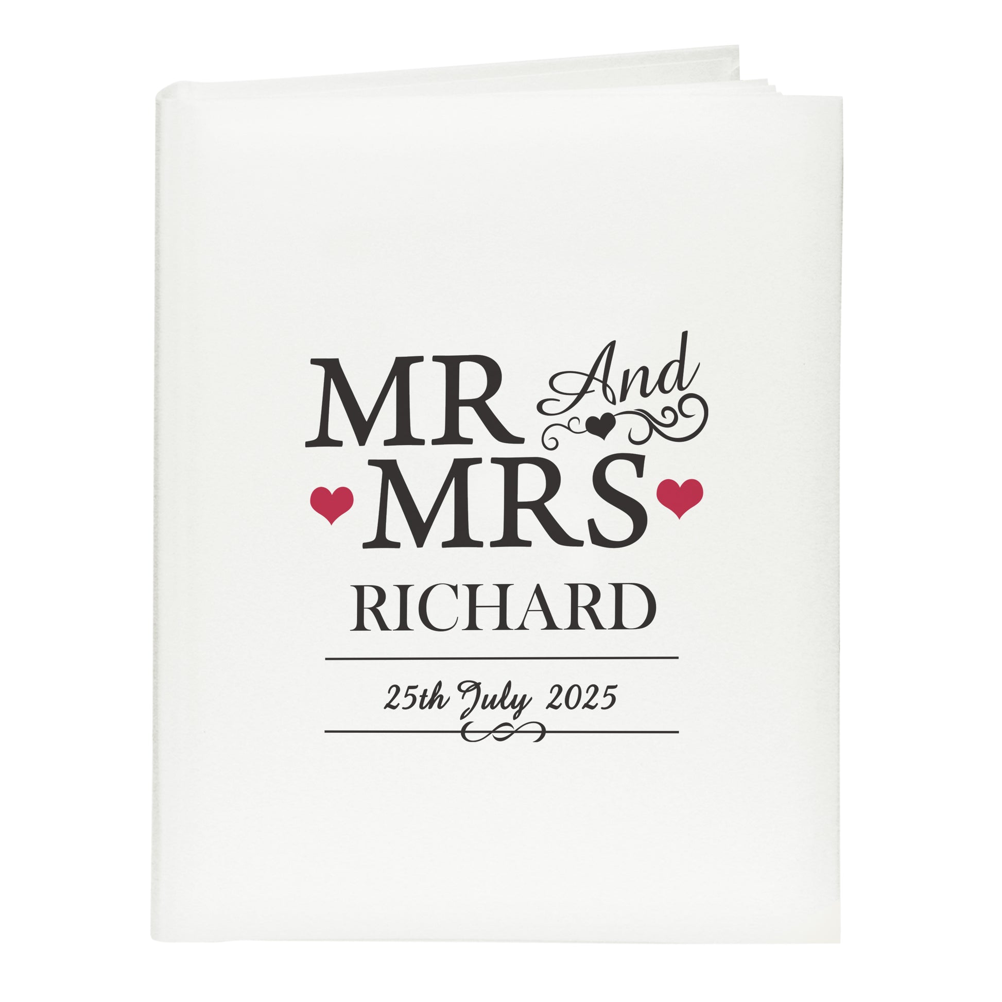 Personalised Mr & Mrs Traditional Photo Album - image 5