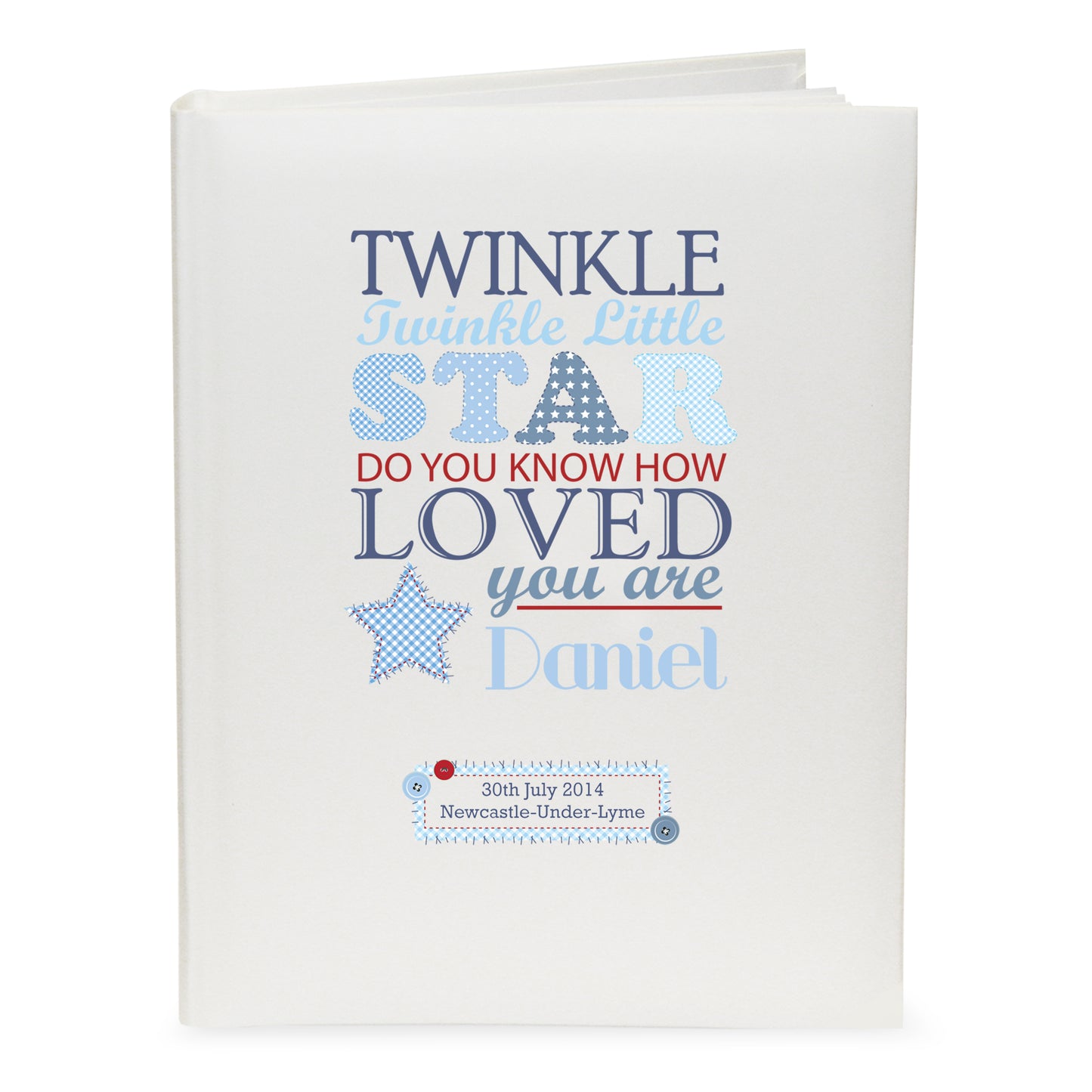 Personalised Twinkle Boys Traditional Photo Album - image 2