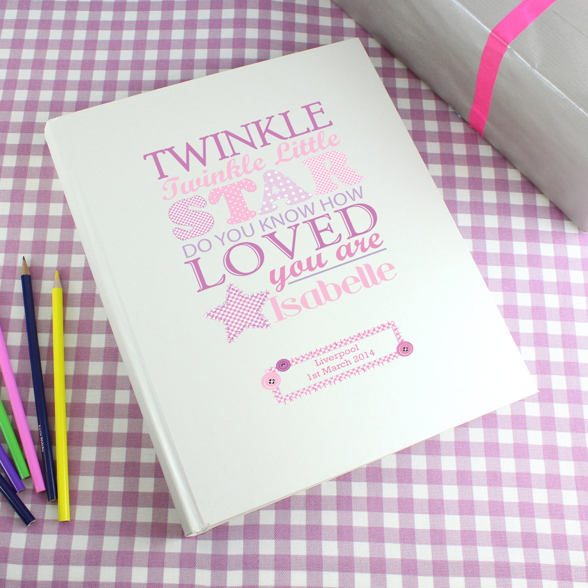 Personalised Twinkle Girls Traditional Photo Album from Heartfelt Gifts