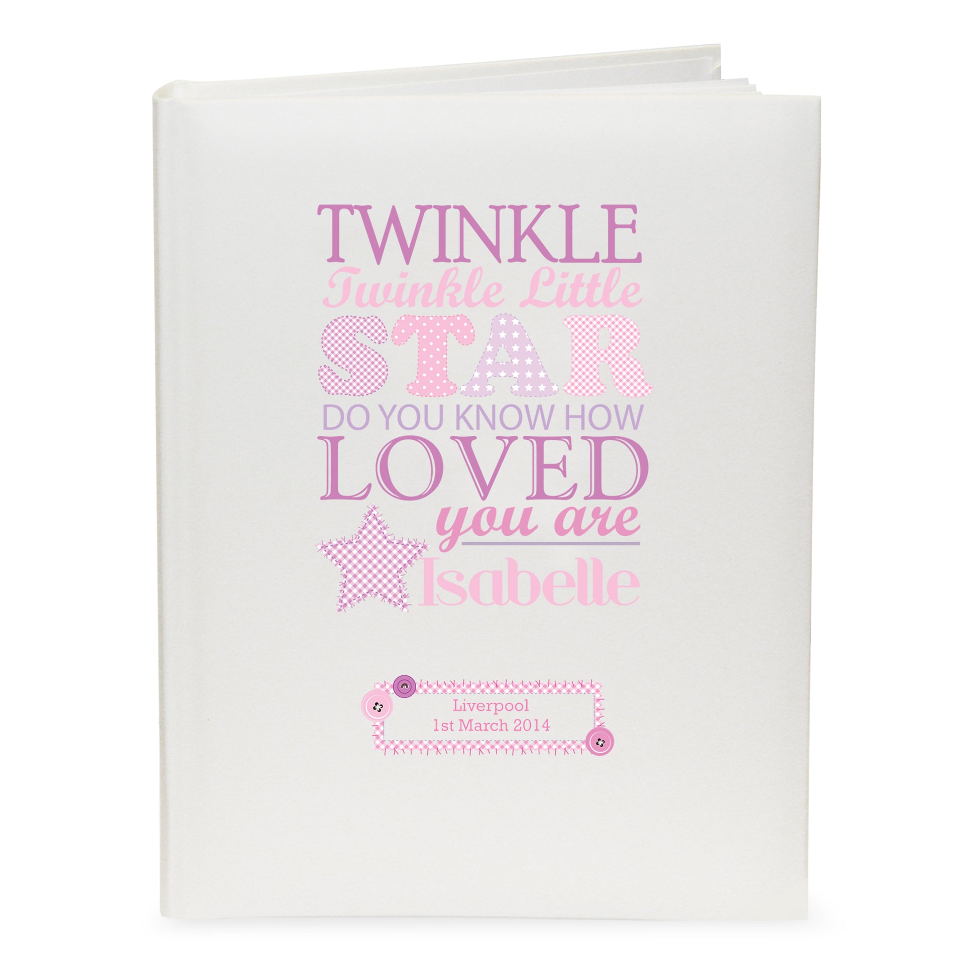 Personalised Twinkle Girls Traditional Photo Album - image 2