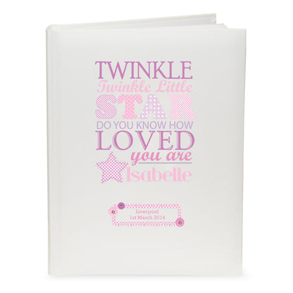 Personalised Twinkle Girls Traditional Photo Album - image 2