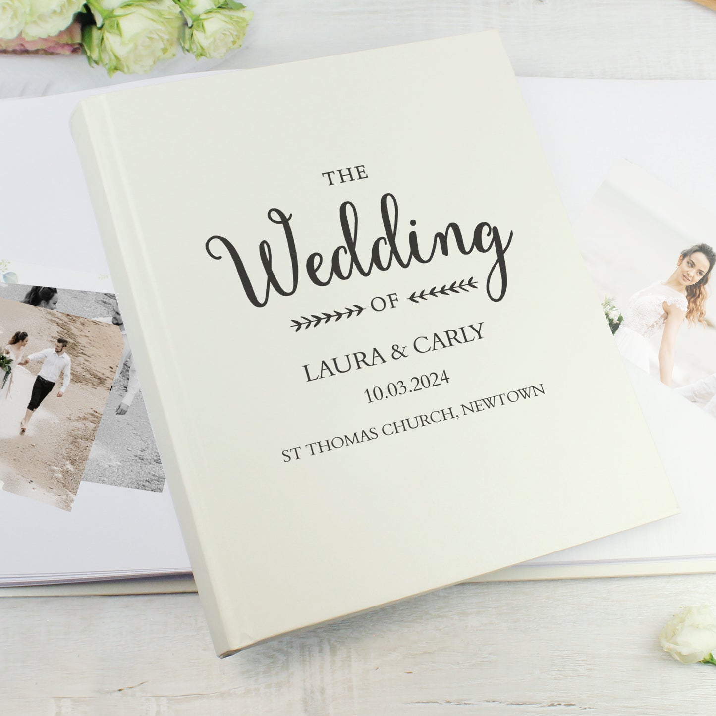 Personalised Rustic Wedding Traditional Photo Album - image 2