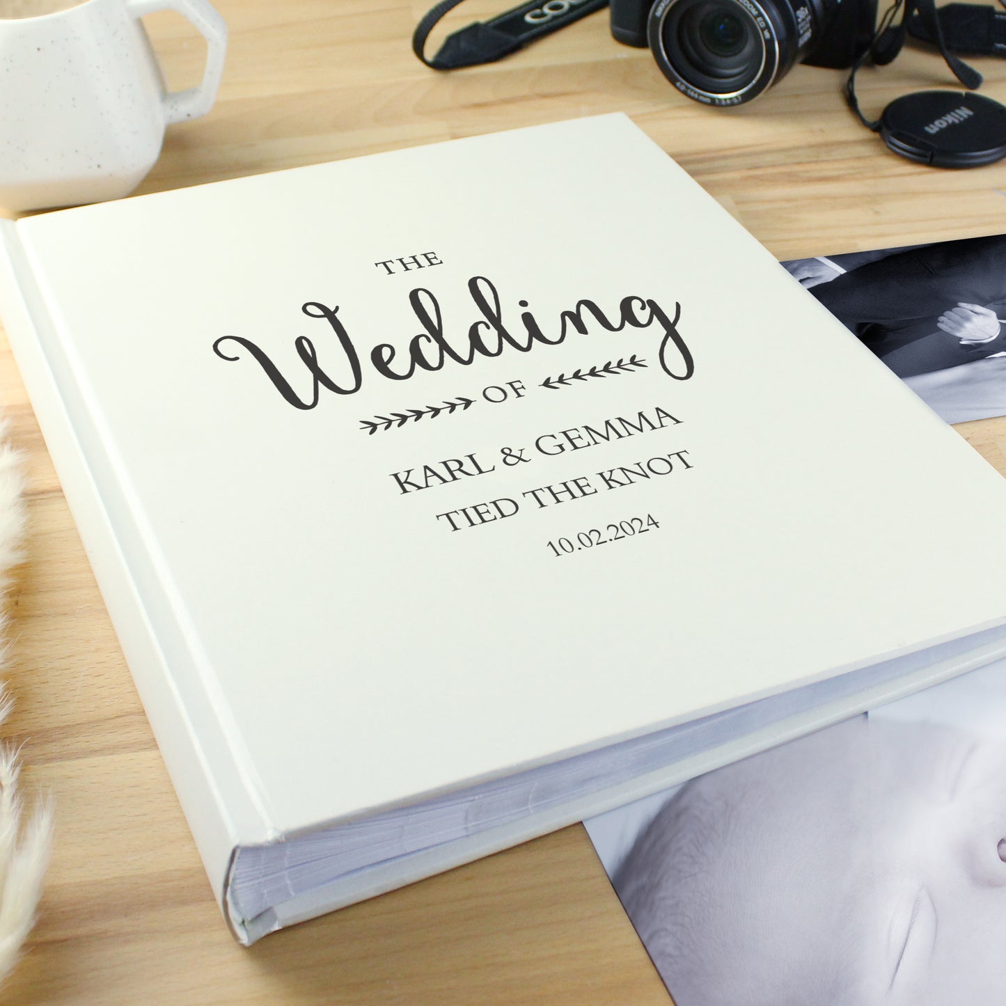 Personalised Rustic Wedding Traditional Photo Album - image 3