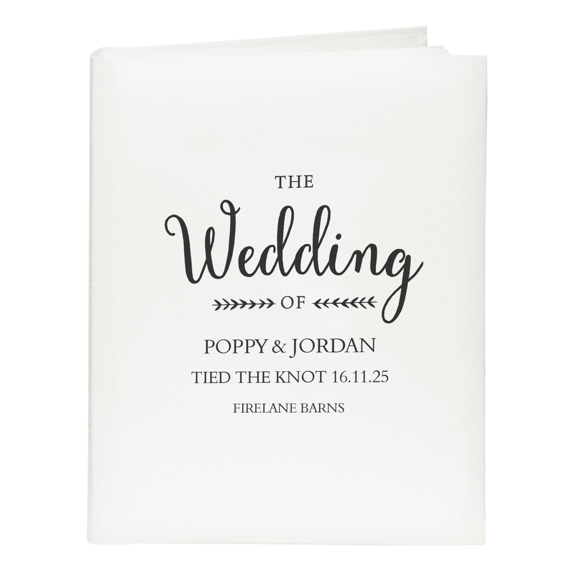 Personalised Rustic Wedding Traditional Photo Album - image 5