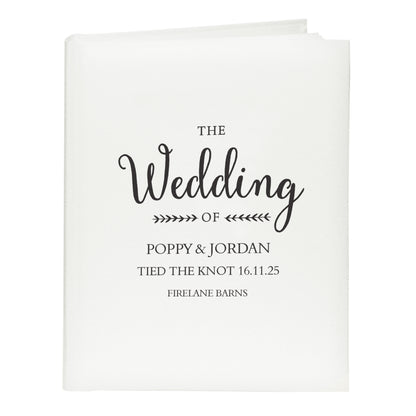Personalised Rustic Wedding Traditional Photo Album - image 5