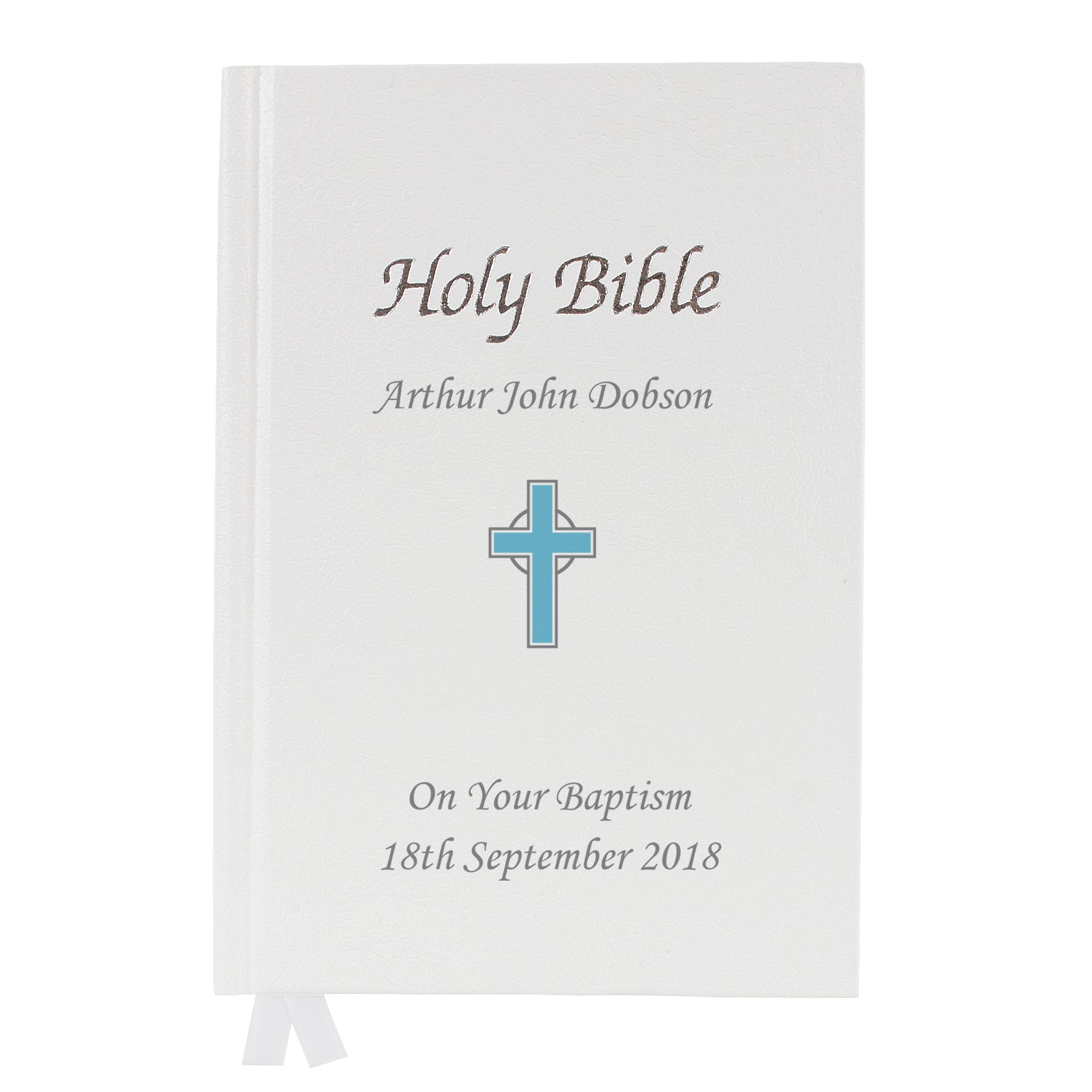 Personalised Blue Cross Bible - image 2