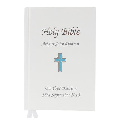 Personalised Blue Cross Bible - image 2