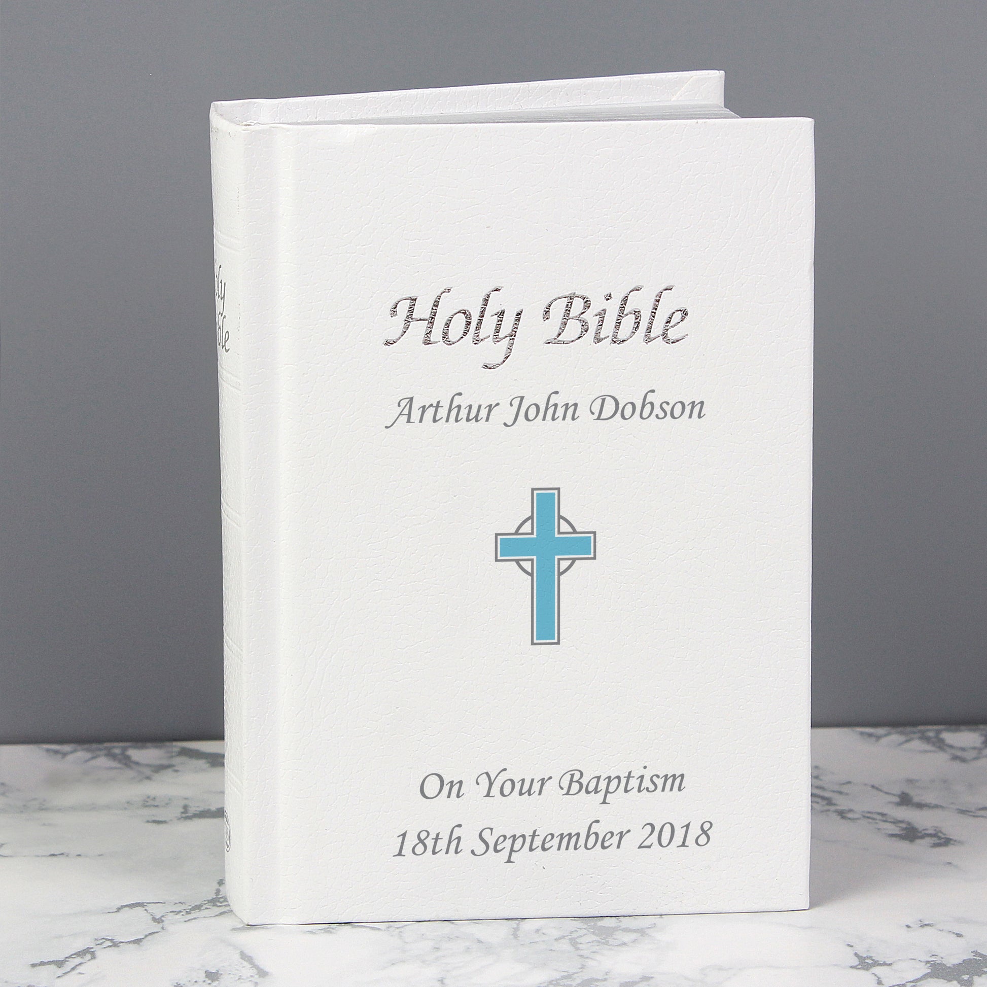 Personalised Blue Cross Bible - image 4