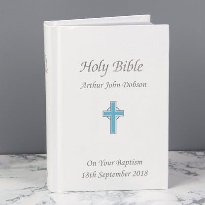 Personalised Blue Cross Bible - image 4