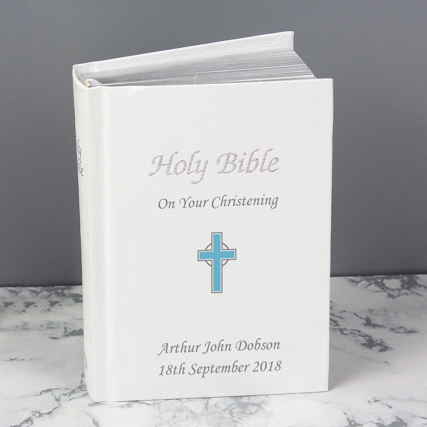 Personalised Blue Cross Bible - image 8
