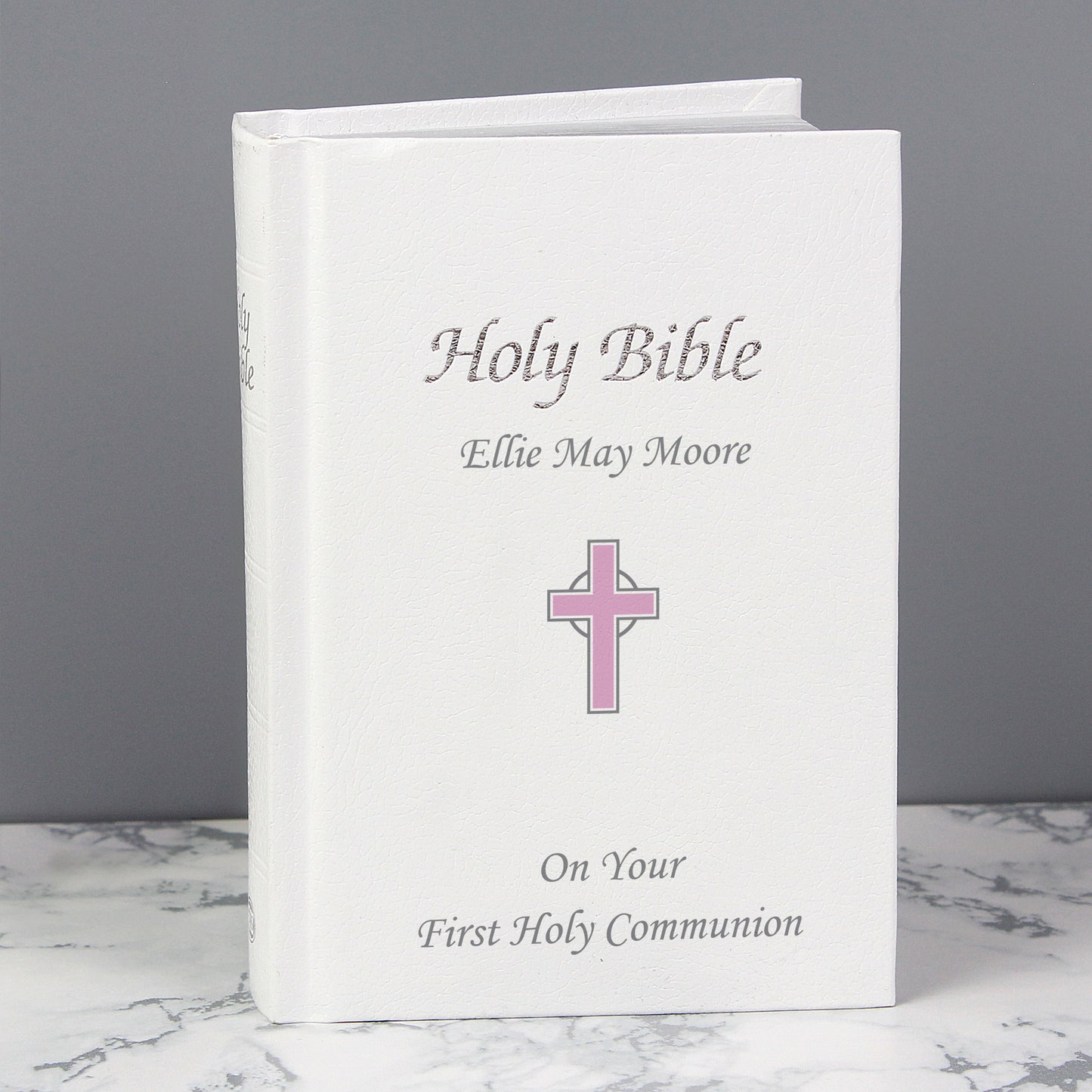 Personalised Pink Cross Bible - image 3