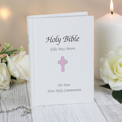Personalised Pink Cross Bible - image 5