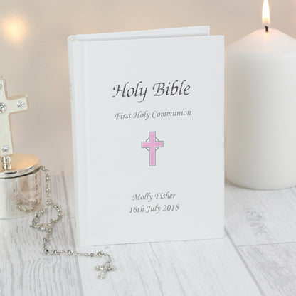 Personalised Pink Cross Bible - image 6
