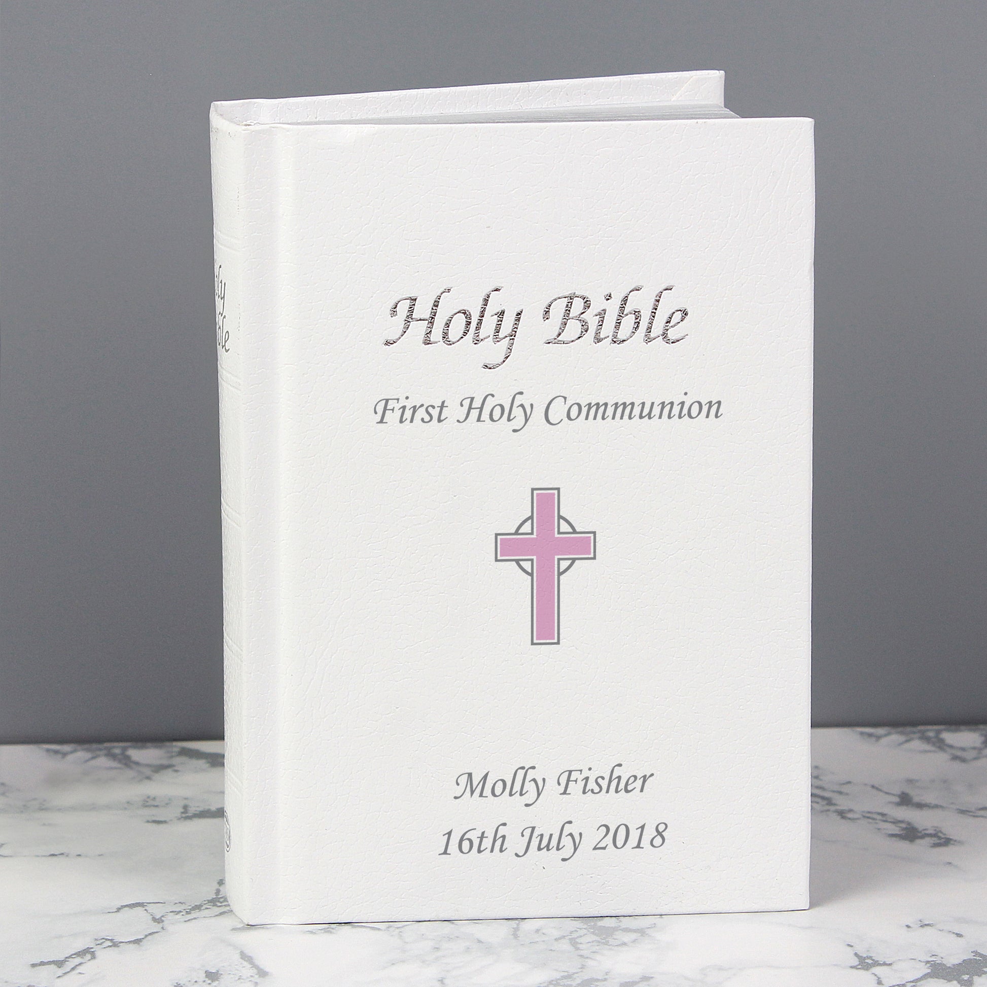 Personalised Pink Cross Bible - image 7