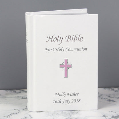Personalised Pink Cross Bible - image 7