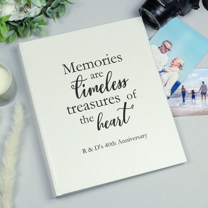 Personalised 'Memories are Timeless' Traditional Photo Album - image 3