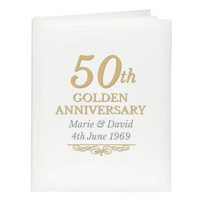 Personalised 50th Golden Anniversary Traditional Photo Album - image 2